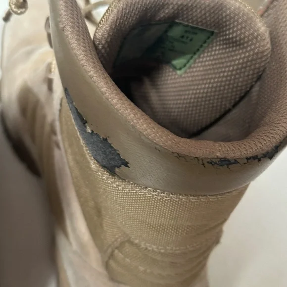 Military Mens Tan Brown Outdoors Work Boots - Picture 16 of 16